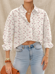 Women's Slim Fit 100% Cotton Button Down Office Shirt