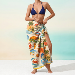 Women Beach Sarong Wrap Long Bikini Coverup