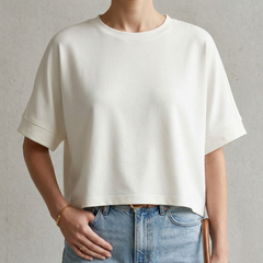 Women's Oversized Crew Neck Casual Short Sleeve Basic Tee
