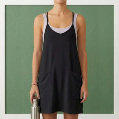 Women's Summer Casual Romper - Sleeveless Overalls Jumpsuit