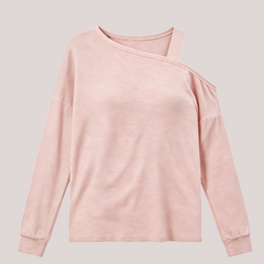 Women's Cold Shoulder Long Sleeve Tunic Blouse