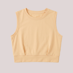 Women Workout Crop Tank Tops Sleeveless Yoga Gym Shirt
