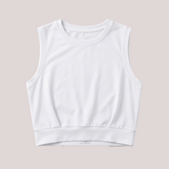 Women Workout Crop Tank Tops Sleeveless Yoga Gym Shirt