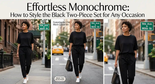 Efforless Monochrome: How to Style the Black Two-Piece Set for Any Occasion