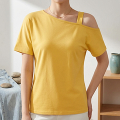 Women's Cold Shoulder Tunic Tops Casual Summer Blouse