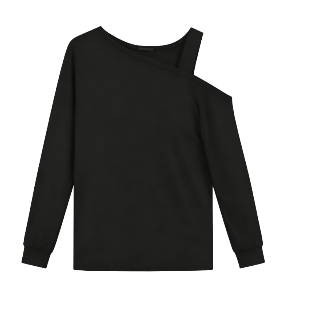 Women's Cold Shoulder Long Sleeve Casual Tunic Blouse