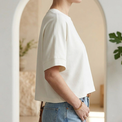 Women's Oversized Crew Neck Casual Short Sleeve Basic Tee