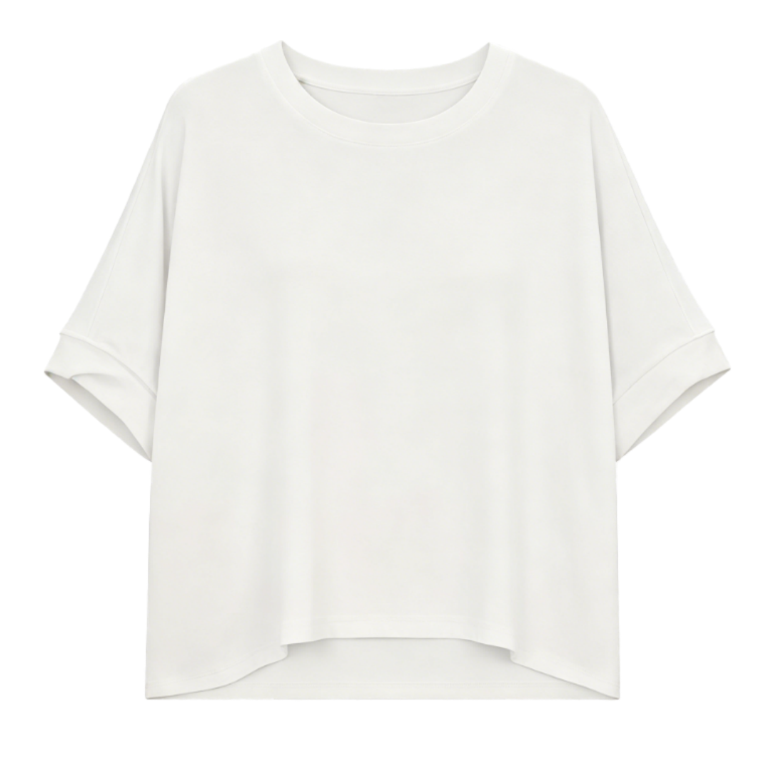 Women's Oversized Crew Neck Casual Short Sleeve Basic Tee