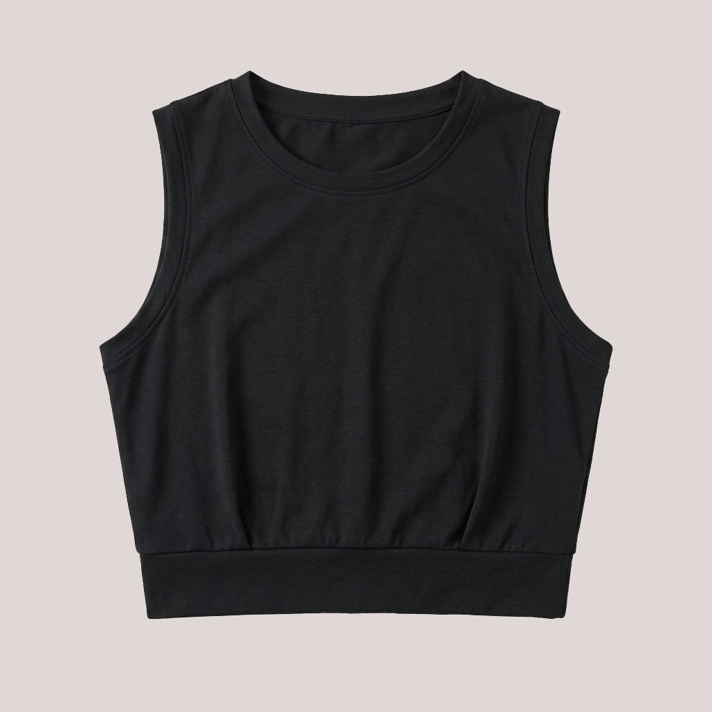 Women Workout Crop Tank Tops Sleeveless Yoga Gym Shirt