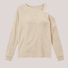 Women's Cold Shoulder Long Sleeve Tunic Blouse